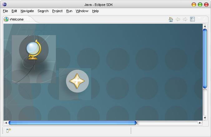 Image showing eclipse home page after successful installation