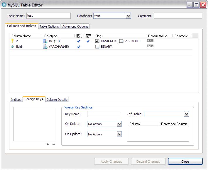 Test Table Schema