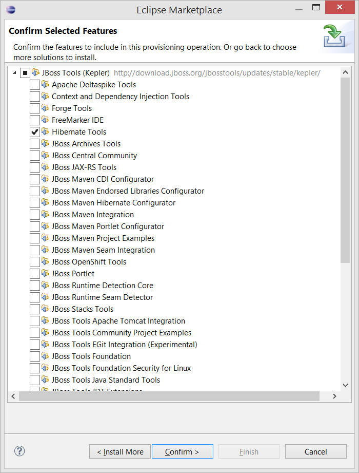 JBoss tools install for Eclipse