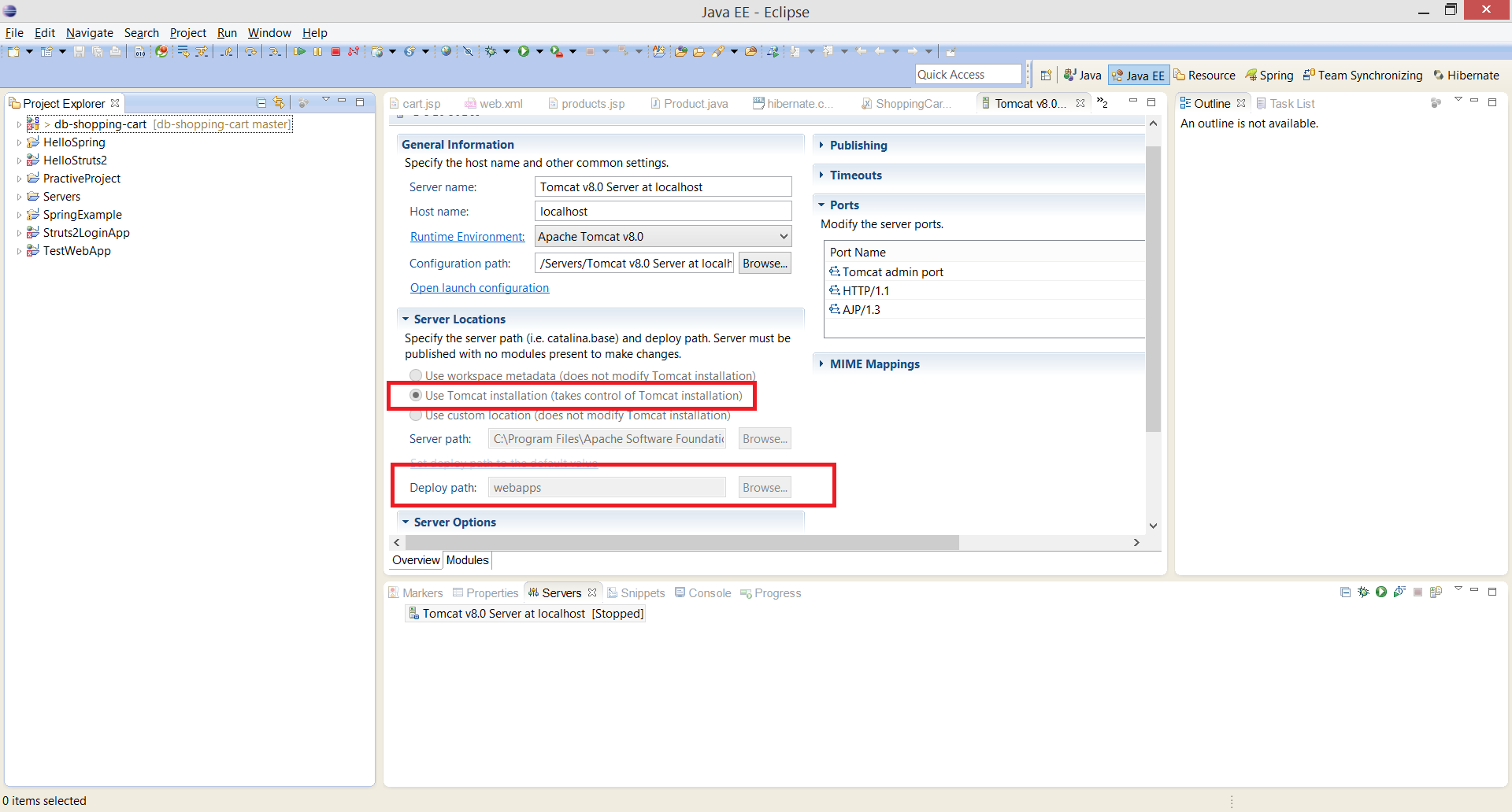 Tomcat Server Configuration