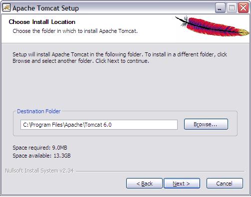 Tomcat - Install Location